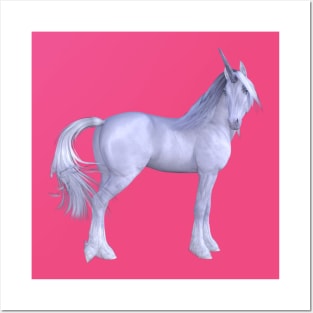 Pretty Unicorn Posters and Art